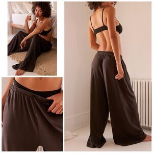NWT Free People Downtime Wide Leg Pants In Washed Black Size: XS, S